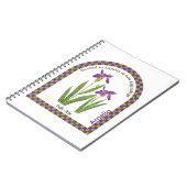 Carnet Personalized February Birth Month Flower Notebook (Côté gauche)