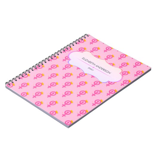 Carnet Personalized Feminist Pink (Côté gauche)
