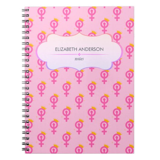 Carnet Personalized Feminist Pink (Devant)
