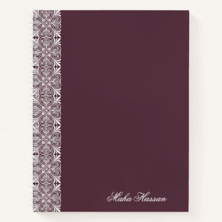 Carnet Personalized fig Floral Notebook  