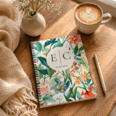 Carnet Personalized Floral Name