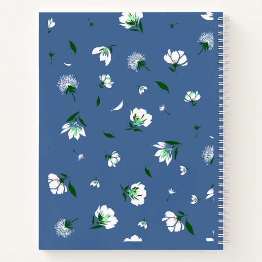 Carnet Personalized Floral Notebook (Dos)