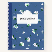 Carnet Personalized Floral Notebook (Devant)
