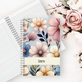 Carnet Personalized Floral Notebook