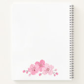 Carnet Personalized Floral Recipe Notebook – Custom Name  (Dos)