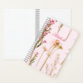 Carnet Personalized Floral Spiral Notebook (À l'intérieur)