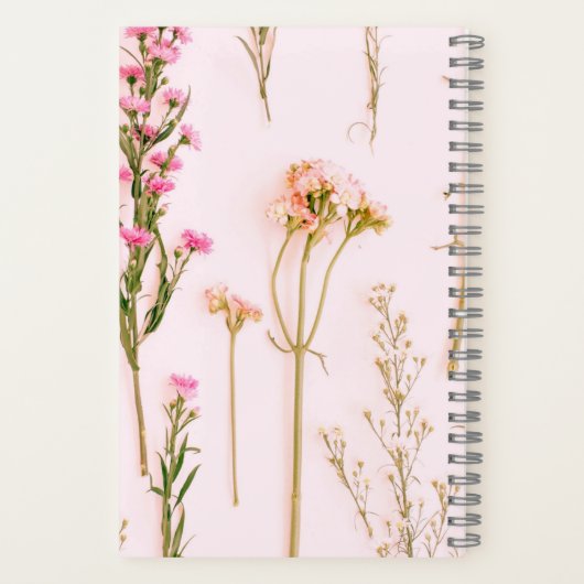 Carnet Personalized Floral Spiral Notebook (Verso)