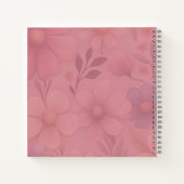 Carnet Personalized Floral Square College Ruled Notebook (Dos)