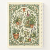 Carnet Personalized Frog Herb Cottage Garden Notebook (Dos)