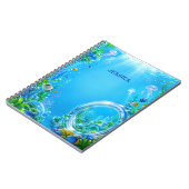 Carnet Personalized Frutiger Aero Name Notebook (Côté gauche)