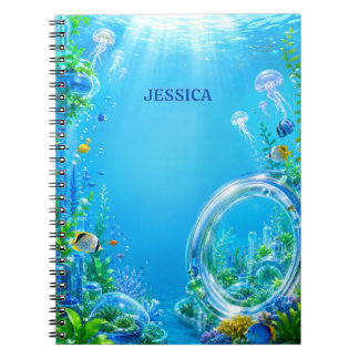Carnet Personalized Frutiger Aero Name Notebook