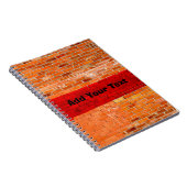 Carnet Personalized Fun Unique Red Brick Wall (Côté Droit)