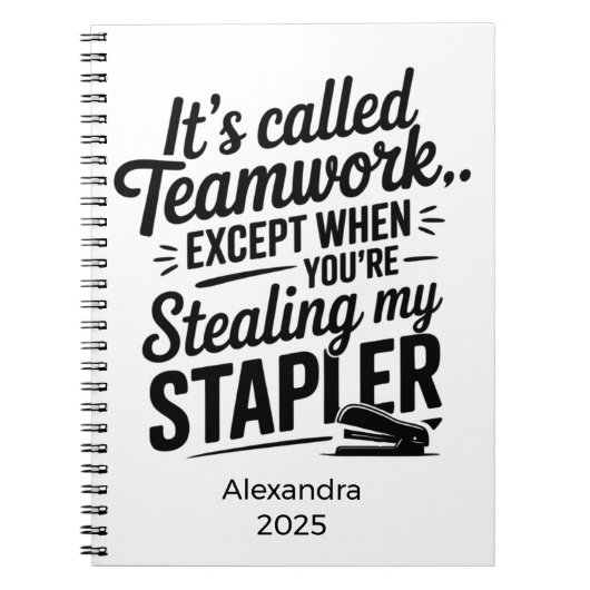 Carnet Personalized Funny Office Quote (Devant)