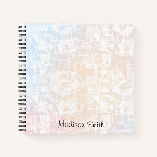 Carnet Personalized Geometric Pattern (Devant)