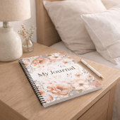 Carnet Personalized Gift for Her Terracotta Floral