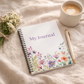 Carnet Personalized Gift for Her Wildflower 