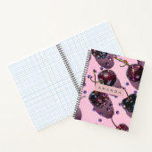 Carnet Personalized Glam Sparkle Cherry Design (Intérieur)