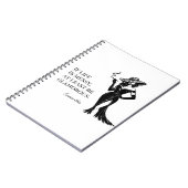 Carnet Personalized Glam Style Quote Design  (Côté gauche)