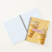 Carnet Personalized Golden Caramel Swirl Milkshake (Intérieur)