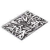 Carnet Personalized Graffiti Name Pattern — Custom Urban (Côté gauche)