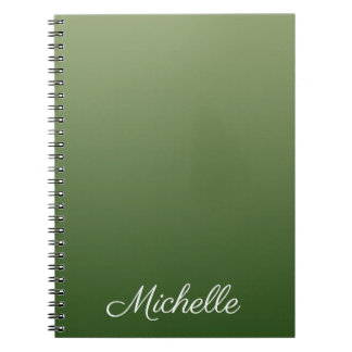 Carnet Personalized green