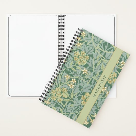 Carnet Personalized Green Jasmine Floral Pattern (À l'intérieur)