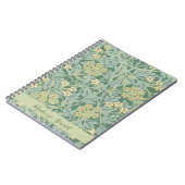 Carnet Personalized Green Jasmine Floral Pattern (Côté gauche)