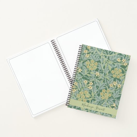Carnet Personalized Green Jasmine Floral Pattern (Intérieur)