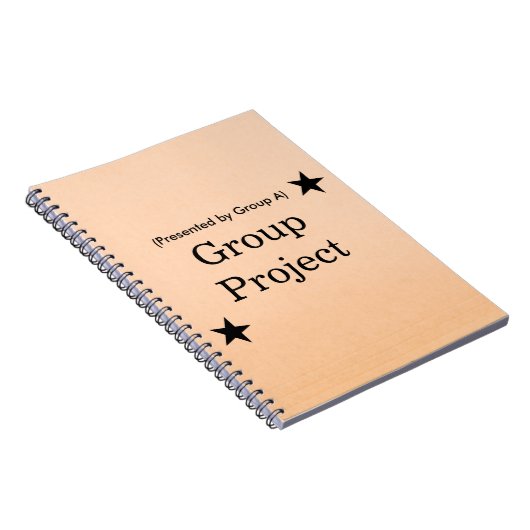 Carnet Personalized Group Project File Folder Design (Côté Droit)