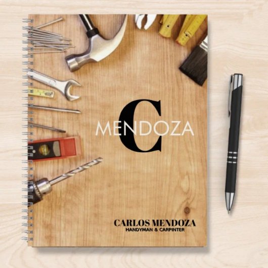 Carnet Personalized Handyman Carpenter Custom Name 