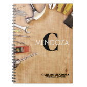 Carnet Personalized Handyman Carpenter Custom Name (Devant)