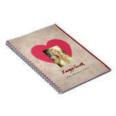 Carnet Personalized Heart Photo Spiral Notebook  (Côté Droit)
