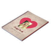 Carnet Personalized Heart Photo Spiral Notebook  (Côté gauche)