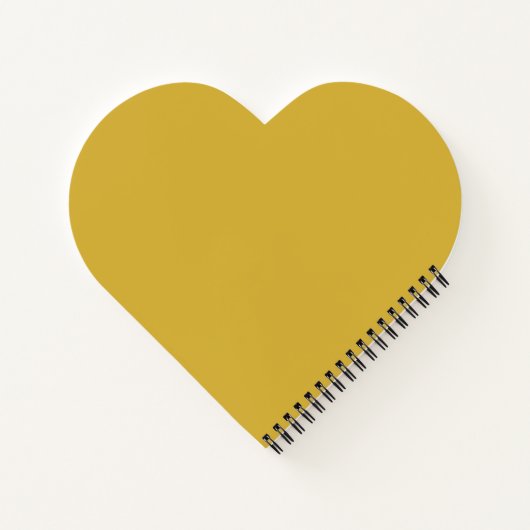 Carnet Personalized Heart Shaped Notebook with Custom Tex (Dos)