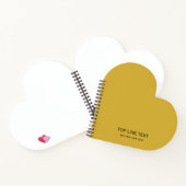 Carnet Personalized Heart Shaped Notebook with Custom Tex (Intérieur)