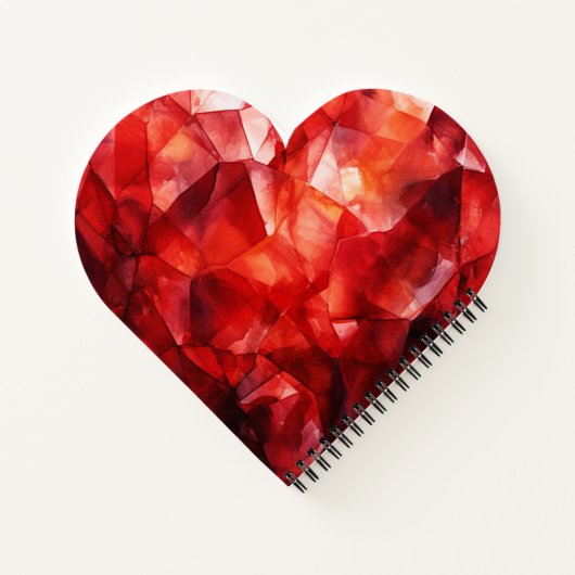 Carnet Personalized Heart Spiral NoteBook For Work& Study (Dos)