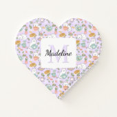 Carnet Personalized Heart Tea & Bookish Cats Pastel Girly (Dos)