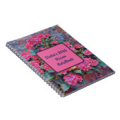 Carnet Personalized hydrangea paint Vision notebook 2026 (Côté Droit)