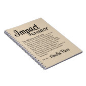 Carnet Personalized Impact Creator Definition (Côté Droit)