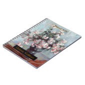 Carnet personalized impressionist still life floral  (Côté gauche)