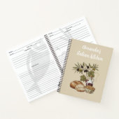 Carnet Personalized Italian Kitchen Rustic Bread Recipe (Intérieur)