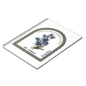 Carnet Personalized July Birth Month Flower Notebook (Côté gauche)