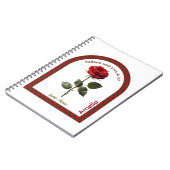 Carnet Personalized June Birth Month Flower Notebook (Côté gauche)