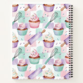 Carnet Personalized Keepsake Recipes Lavender Teal Cakes (Dos)