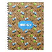 Carnet Personalized Kids Construction Vehicles (Devant)