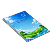 Carnet Personalized Kids Frutiger Aero Name Notebook (Côté Droit)