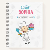Carnet Personalized Kids Recipe Notebook – Little Chef (Devant)