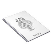 Carnet Personalized Let Hope Bloom Zinnia Bouquet Custom (Côté Droit)
