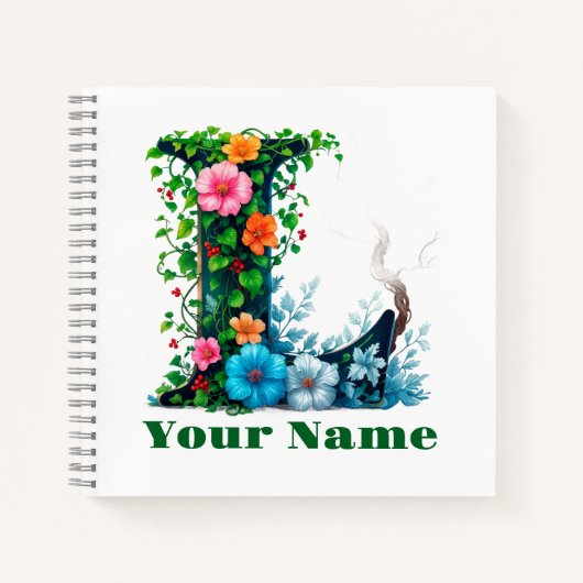 Carnet Personalized Letter L (Devant)