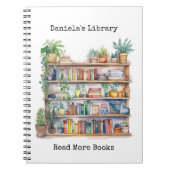 Carnet Personalized Library Watercolor Notebooks (Devant)
